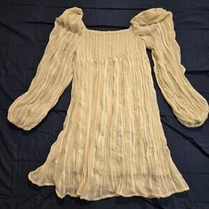 Altar'd State Isabella Dress Ivory Size XS Boho Fairycore